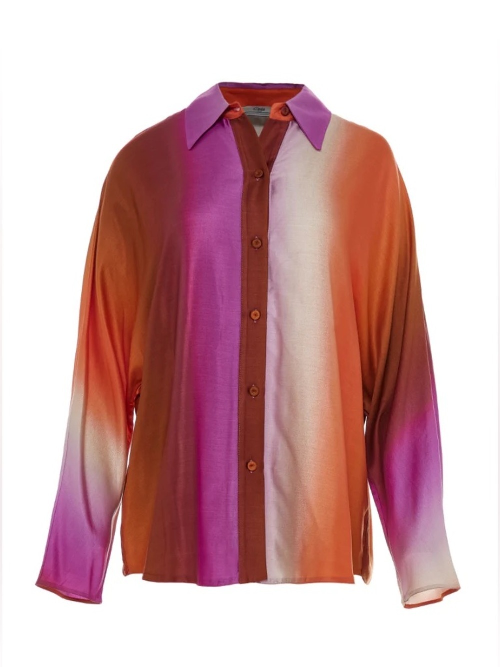NWT DEVOTION TWINS Donatela Pink Orange Ombré blouse
